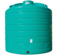 Enduraplas Ribbed Vertical Chemical Storage Tank - 8000 Gallon