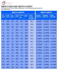 use the shoe width chart and get your perfect size shoe