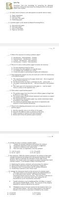 Trends, issues and policies in philippine education system the philippine education system at a glance the philippine education system can be described as a dynamic one. Solved Let S Try Directions Test Your Knowledge By Answering The Following Questions Choose The Best Answer By Writing The Letter On The Space Be Course Hero