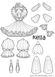 Kella Puppet Coloring Page Paper Dolls Paper Puppets Vintage Paper Dolls