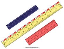 They deal with centimeters and millimeters only. Rulers For School Free Printable Paper
