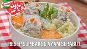 Lumpia ayam this popular appetizer in indonesia is chicken lumpia, with fillings including shredded chicken, sliced carrot, onion and garlic; Resep Sup Bakso Ayam Serabut Youtube