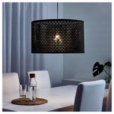 Nymo Leuchtenschirm Schwarz Messingfarben 59 Cm Ikea Deutschland Lamp Shade Lamp Bedroom Lamps