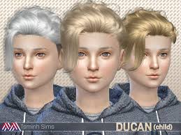 The Sims Resource Ducan Hair 15 For Boys Sims 4 Hairs Sims 4 Hair Male Boy Hairstyles Kids Hairstyles