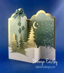 This demonstration uses 1 inch (25mm) for the top, and 1 and 1/16 (27mm) for. Carols Of Christmas Labels Double Z Fold Box Card 1 By Bronj Cards And Paper Crafts At Homemade Christmas Cards Diy Christmas Cards Christmas Cards Handmade