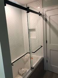 Installing a tub and shower in a new bathroom is relatively simple. Shower Tub Bath Capitol Glass