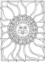 Coloring Pages Sun Moon Stars Coloring Pages Ideas