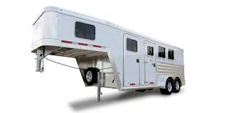 Trailer is 7'9 tall, 6'6 wide and 16' long. Horse Trailers Model 7541 Horse Trailer Featherlite Trailers