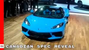 High performance combined with comfort. 2020 Chevrolet Corvette Convertible Canadian Spec Reveal Youtube