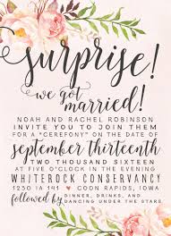 24 Surprise Wedding Invitations Surprise Wedding Invitations Surprise We Got Marri Watercolor Wedding Invitation Suite Elopement Invitation Surprise Wedding