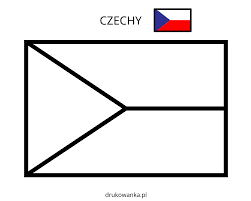 Obrazy redro z najlepszych materiałów drukarskich. Kolorowanka Flaga Czech Do Druku I Online
