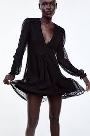 Dotted Mesh Mini Dress New In Woman Zara Serbia Mini Dress Mesh Dress Black Mesh Dress