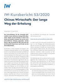 It was first identified in december 2019 in wuhan,. Chinas Wirtschaft Der Lange Weg Der Erholung Institut Der Deutschen Wirtschaft