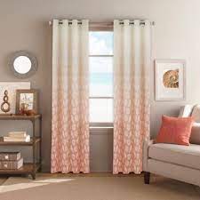 Buy Seascape Grommet Top 84 Inch Window Curtain Panel In Coral From Bed Bath Beyond Curtains Living Room Dining Room Curtains Curtains