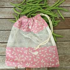 Sew Your Own Reusable Produce Bag For The Farmer S Market Amp Grocery Store This Easy Tutor Bag Patterns To Sew Reusable Produce Bags Drawstring Bag Pattern