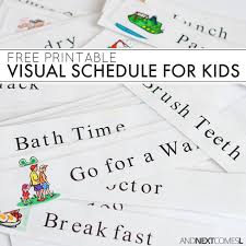Visual schedule preschool routine printable visual schedules free printable daily printable. Free Printable Daily Visual Schedule And Next Comes L Hyperlexia Resources
