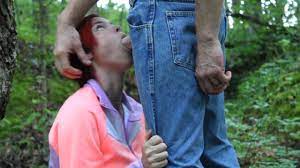 Giving the camp counselor a blowjob in the woods at summer camp - RedTube