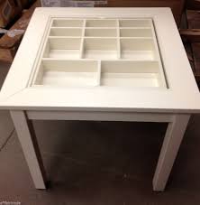 Pottery Barn Kids Carolina Collectors Table Acrylic Top Cubbies Ant White New Pottery Barn Kids Cubbies Pottery Barn