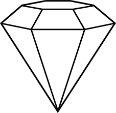 Diamond Shape Diamond Shape Outline Coloring Pages Diamond Drawing Diamond Outline Shape Coloring Pages