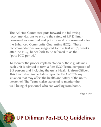 It also resulted in the mobilization of the national and local governments, with the bayanihan to heal as one act passed to combat the. University Of The Philippines Diliman