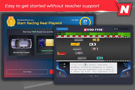 Easytypingtutor.com provides many typing lessons focused on specific main emphasis, in addition to the home row tutorial. Nitro Type