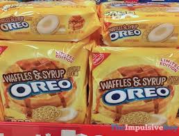 Limited Edition Waffles Syrup Oreo Cookies Safeway Exclusive Oreo Peanut Butter Sandwich Cookies Junk Food Snacks