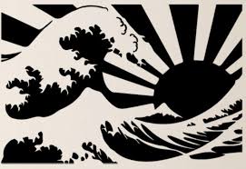 It takes constantly pressing on the sticker (using fingernails, etc) in small areas while slowly and gently pulling off the top layer. The Great Wave Rising Sun Sunroof Decal Vinylmod