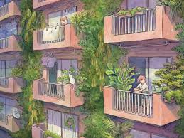 Heikala Urban Jungle Art Aesthetic Art Anime Scenery