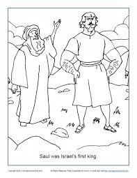 Saul and samuel coloring page. Free Bible Coloring Pages For Kids On Sunday School Zone