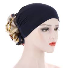NANCY Bonnet Foulard Cheveux Femme Noir Léopard Chimio