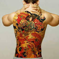 Temporary Tattoos Men Women Sexy Body Art Sticker Large Back Tattoo Boys Waterproof Fake Tattoo Removable Dragon Wolf Tiger Temporary Tattoos Aliexpress