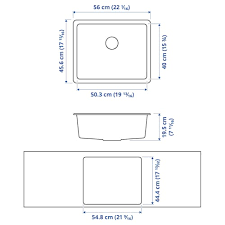 Convenient dual mount configuration allows you to install it as. Kilsviken Inset Sink 1 Bowl Grey Beige Quartz Composite Ikea