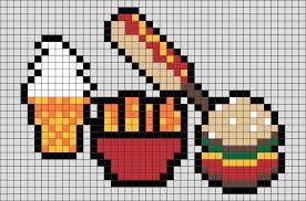 Fast Food Pixel Art Pixel Art Pixel Art Food Pixel Drawing