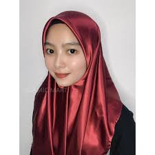 Bawal Satin Jenis Satin Shawl Satin Scarf Jenis Shawl Satin Selendang Satin  Putih Syal Elegan