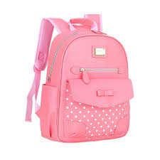 Coral Pink Patent Leather Cute Bow Girls Flap School Backpack Boutique Polka Dot Bottom Studded Gold Sequin Pupil Campus Book Bag Girls Backpack Kids Girl Backpacks School Bags For Girls