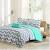 Full Teal And Grey Bedding
