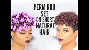 Instead of using rods to curl your locks, stylists might use different materials to help you catch the perfect wave. Natural Hair Perm Rod Set On Short Hair No Heat Everything Natural Hair