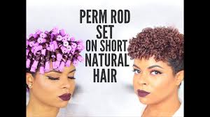 Such a simple and cute style for those like me. Natural Hair Perm Rod Set On Short Hair No Heat Everything Natural Hair