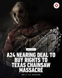 A24 is working out a deal to buy the rights to Texas Chainsaw Massacre. Its  first project would be a TV series produced by JT Mollner, Glen Powell, and  Roy Lee. Link
