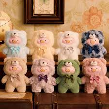 Lulu The Pig Vintage Bear  POP MART LABUBU Blind- Box Figures 1pc Plush  Pendant Kawaii Collectible Toys Birthday Gifts - AliExpress