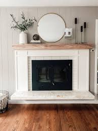 Round mirrors are the interior design trend that just won't quit. One Day 300 Fireplace Makeover Chris Loves Julia