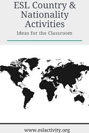 Countries And Nationality Esl Activities Games Lesson Plans Worksheets Esl Speaking In 2020 Esl Esl Vocabulary Activities Esl Teaching Resources