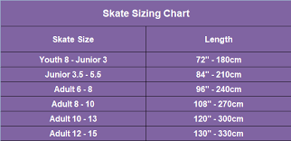 youth ice skate size chart best picture of chart anyimage org