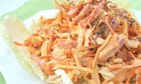 салат с курицей и корейской морковью и свежим огурцом Salat Anastasiya S Korejskoj Morkovyu Kulinariya Eda Idei Dlya Blyud