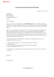 Surat lamaran kerja teknik dalam bahasa inggris. Contoh Surat Lamaran Kerja Engineering Bahasa Inggris Kumpulan Contoh Surat Dan Soal Terlengkap