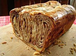 Banana gingerbread with vanilla glaze. Povitica Polish Desserts Christmas Bread Food