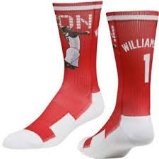 Details About Strideline Zion Williamson New Orleans Pelicans Red Premium Comfy Crew Socks