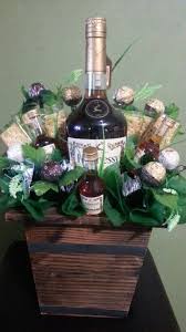 Hennessy Milk Chocolate And Biscuit Bouquet Made By Chocollete Treats Valentine S Day Gift Baskets Liquor Gift Baskets Alcohol Gift Baskets