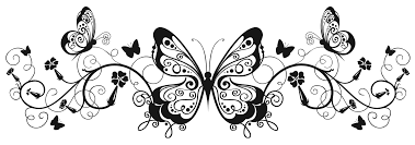 Background Border Design Black And White Butterfly Transparent Butterfly Decoration Png Clipart Image Butterfly Clip Art Butterfly Drawing Pattern Art