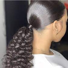 Curly Or Straight Ponytails Follow Poppin Manje For More Hun Explore Straight Curly P Ponytail Hairstyles Curly Hair Styles Naturally Hair Ponytail Styles